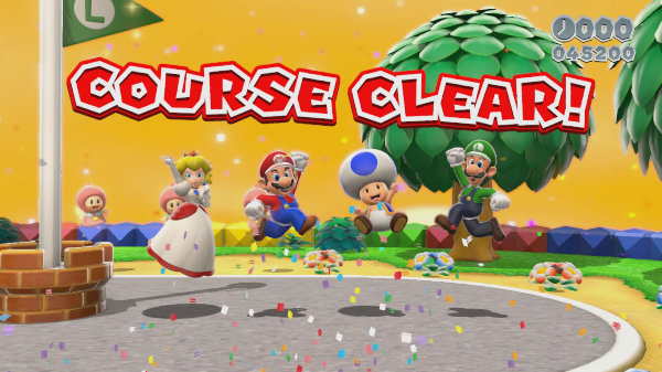 Super-Mario-3D-World-Course-Clear